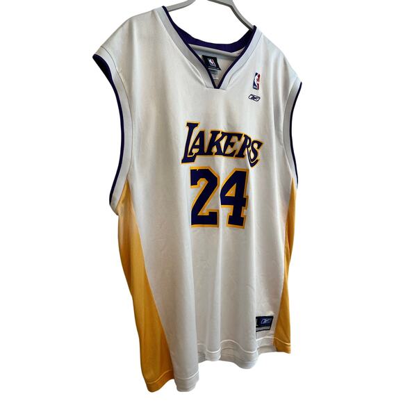 Vintage Kobe Bryant #24 Authentic Reebok Los Angeles Lakers Home Jersey Size 2XL - Picture 2 of 10